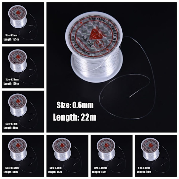 4 Ruller Fiskesnøre Nylon Flettet Stærk Fiskesnor 0,2MM -155M 0.2mm -155m