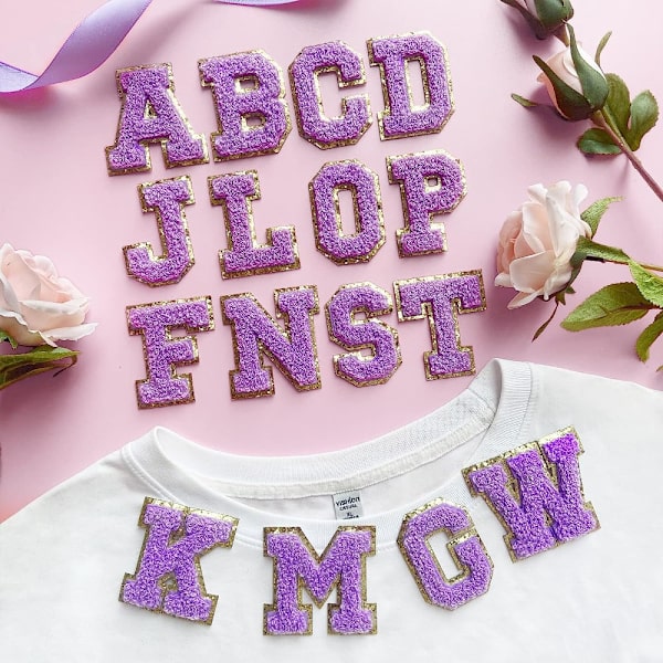 Engelsk alfabet Patch Broderi Patch bogstavlapper