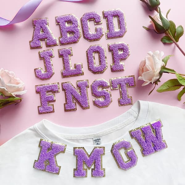 English Alphabet Patch Brodery Patch bokstavlapper