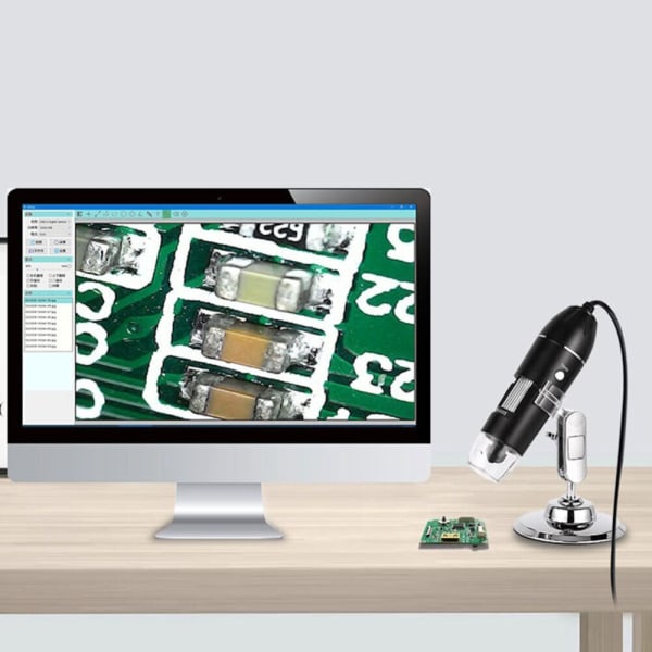 Digitalt mikroskop elektronisk skrivbordsförstoring 1600X