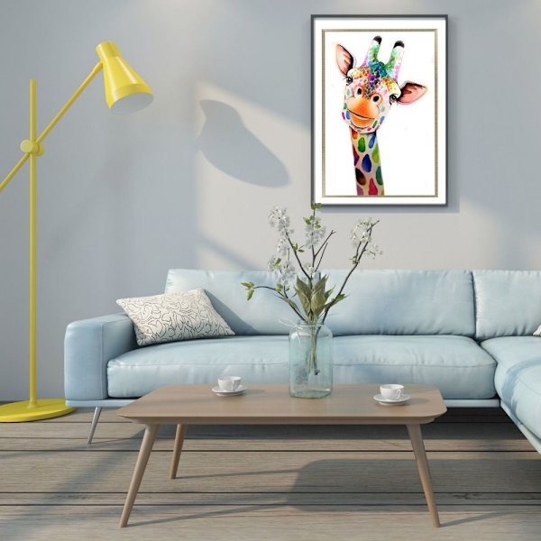 Diamant Maleri Kunst Billede GIRAF GIRAF giraffe
