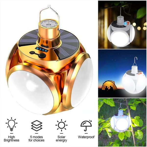Solcellelampe Led campinglys 2 2 2
