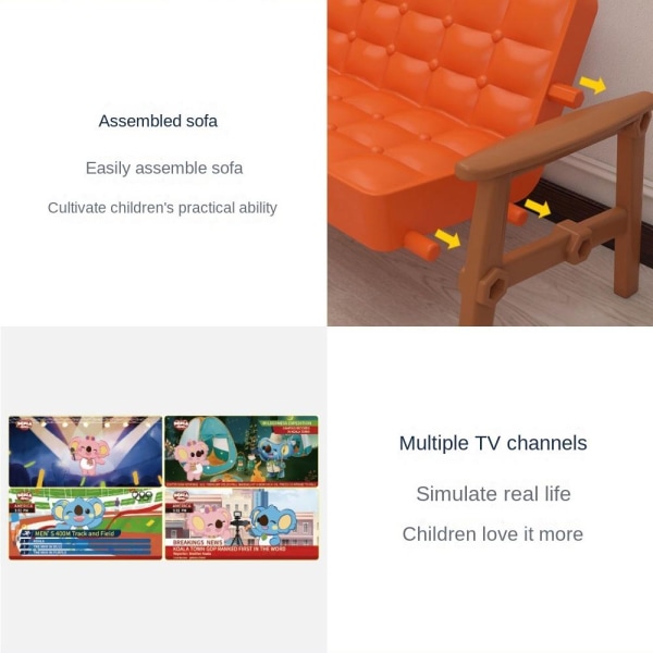 Simuleringsmøbler Dukkehuslegetøj TYPE A TYPE A Type A