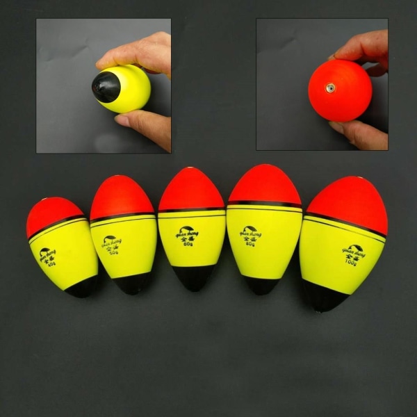 3 STK EVA fiske flytebøye 80G-2STK 80G-2STK 80G-2pcs