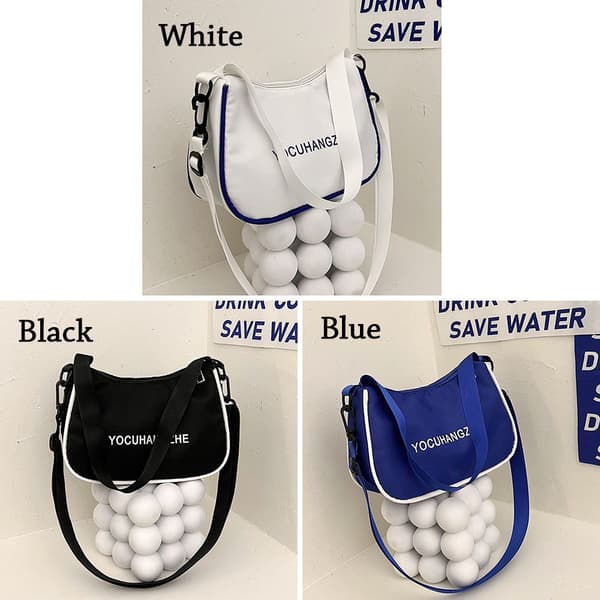 Axelväska Messenger Bag VIT white