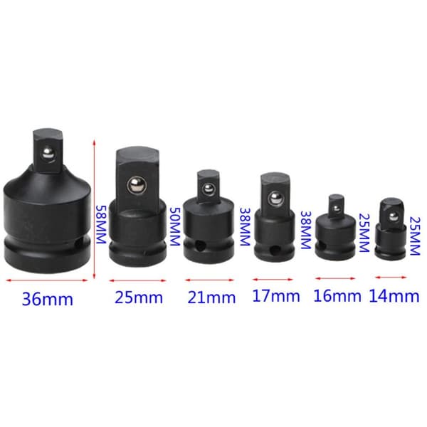 6 STK Drive Socket Adapter Converter Reducer Socket Socket