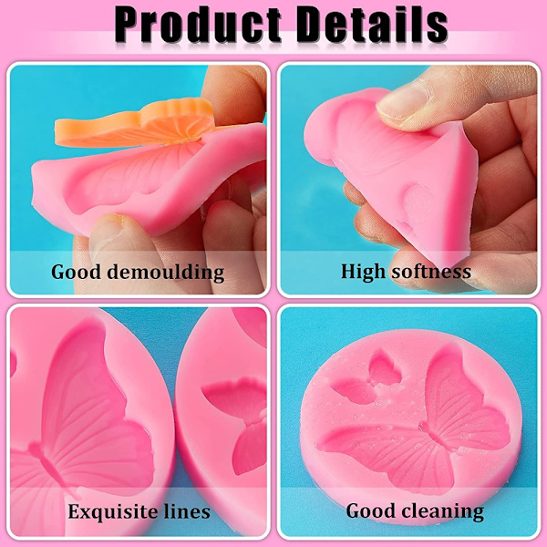 Silikone Forme Polymer Clay Mold Butterfly Form