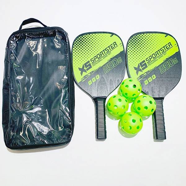 Pickleball Paddle Set Sportutrustning RÖD Red