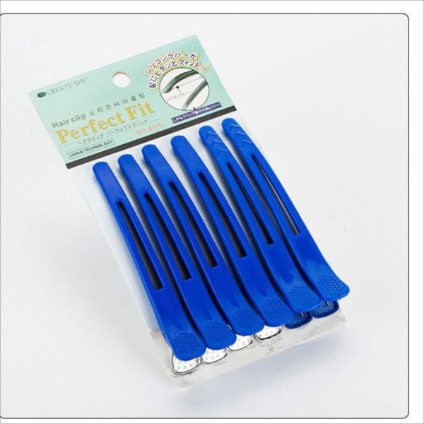 6 st hårspännen Spårlösa hårnålar BLÅT PAKET MED 6 blue Pack of 6