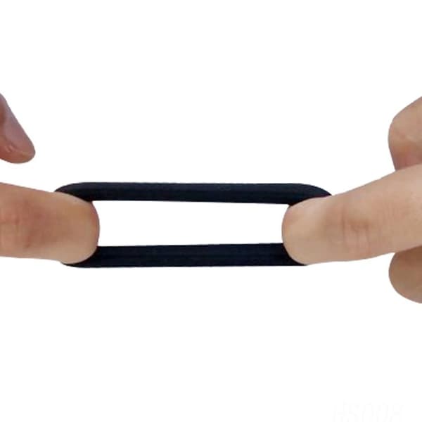 2 Stk Gummi Ring Bagage Hjul Ring SORT SORT black