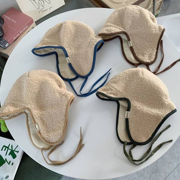 Cap Fluffig pälsmössa KAFFE coffee