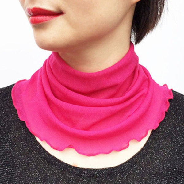 Silketørklæde False Collar SORT SORT black