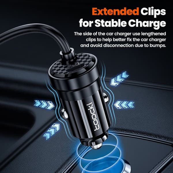 USB Biloplader Biltelefonoplader Biladapter