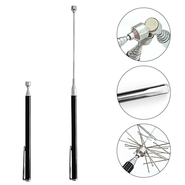 Pick Up Rod Magnetisk Opsamlings Pen SORT