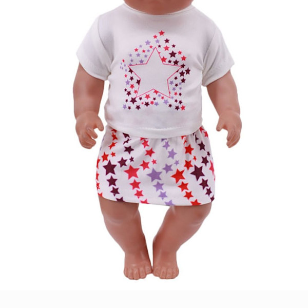 2ST/ Set Doll Pyjamas Skjorta Byxor 3 3 3