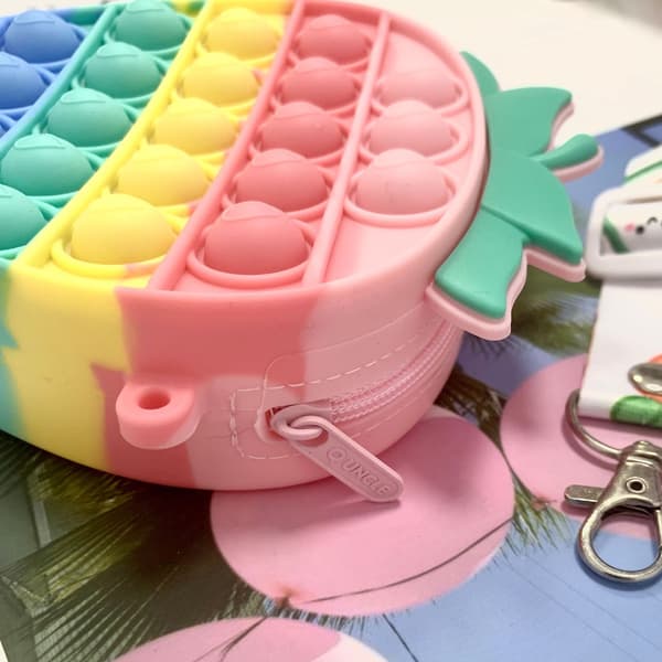 Axelväska Fidget Toy Rainbow Hamburger