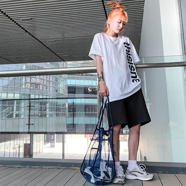 Rantaverkkolaukku Mesh Net Tote TUMMAN MESH dark blue
