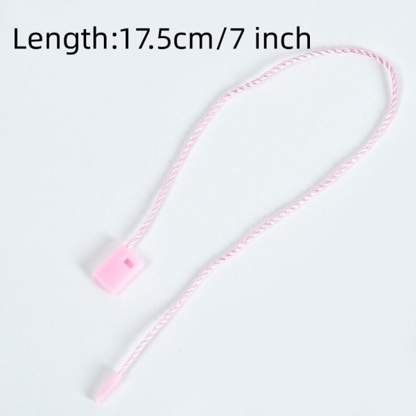 Hang Tag String Snap Lock Pin Loop Fästelement Krokband