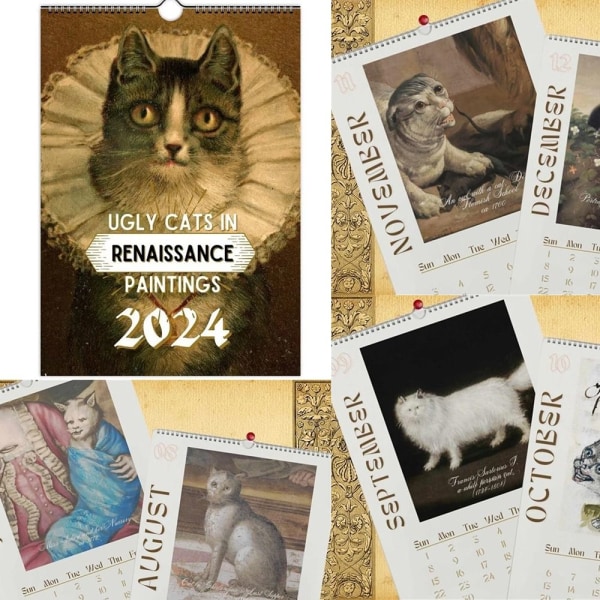 Kattväggkalender Rolig kattkalender A4 A4 A4