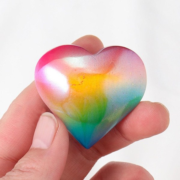 Galvaniseret gips hjerte krystal ædelsten kærlighed | Fyndiq