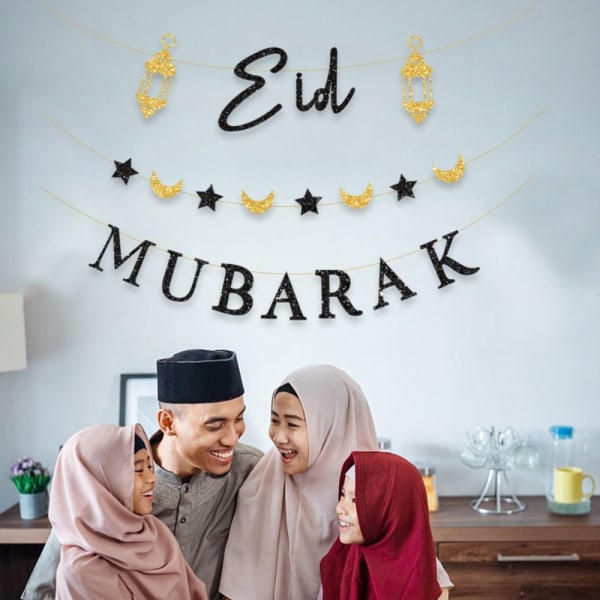 Ramadan Kareem Banner Eid Mubarak Dekoration Girlang