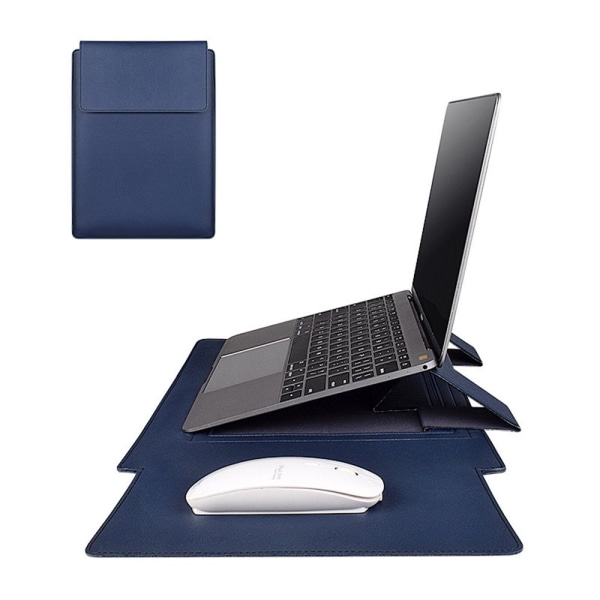 Standveske til bærbar PC-veske for Macbook HP Dell Lenovo Huawei NAVY Navy Blue 13-13.3 inch
