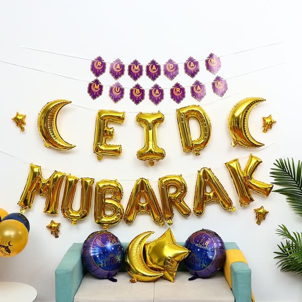 Ballonger för Eid Mubarak