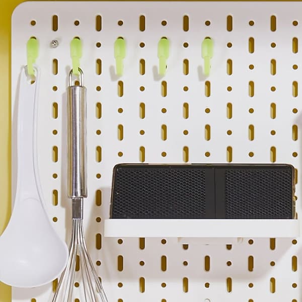 20 Stk Hyldepind Krog Pegboardholdere SORT Black