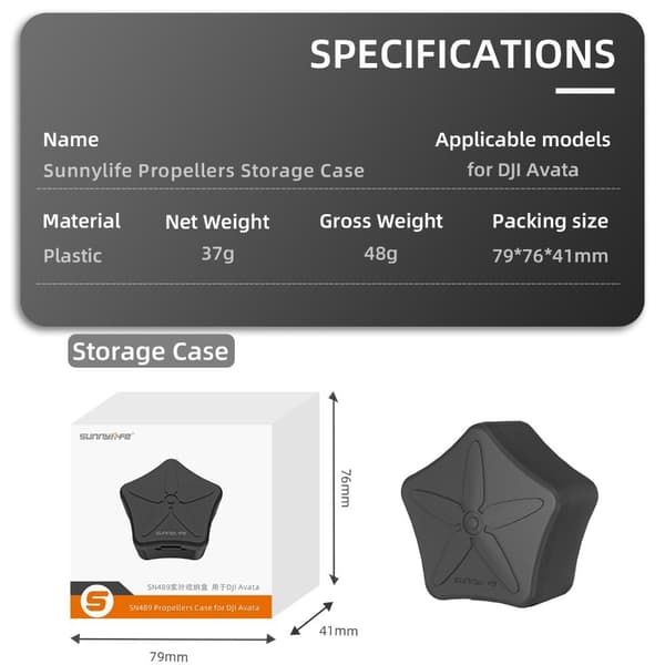 För DJI Avata Propeller Storage Box