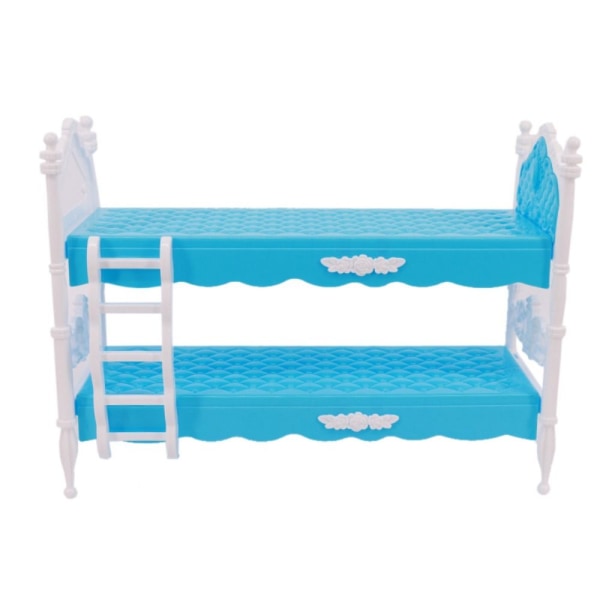 Dukkehus Køjesenge Miniature Kommode BLÅ SENG BLÅ SENG blue bed