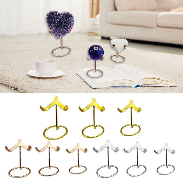 Krystalkuglebase glaskugleholder GOLD M Gold M