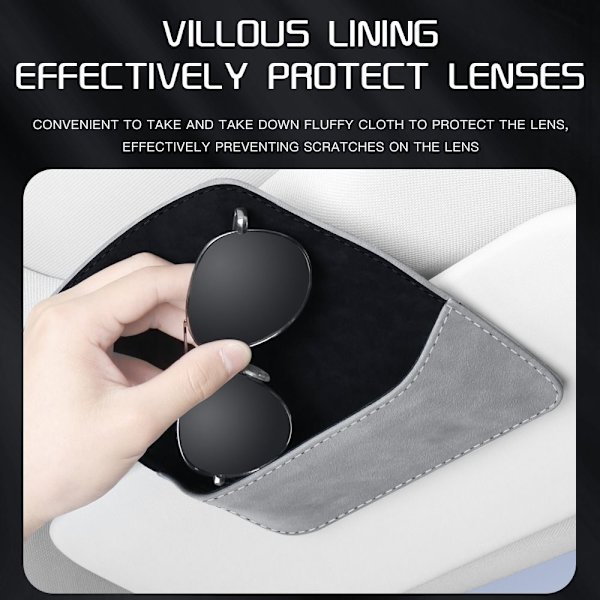 Autolasilaukku Autovisiiri case GREY Gray