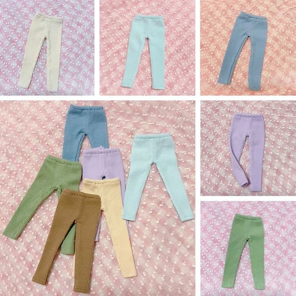 Bottom Byxor Docka Kläder Leggings GRÅ&BLÅ Grey&Blue