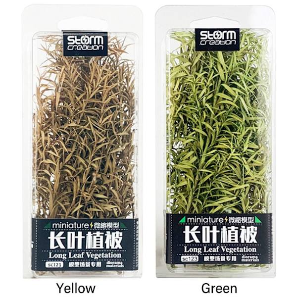 1 Box Miniature Reed pitkälehtinen ruohoklusteri KELTAINEN yellow
