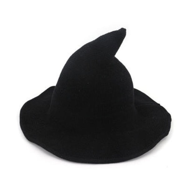 Halloween heksehat Lang spidshat SORT black