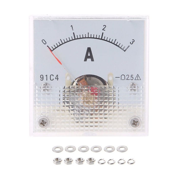 DC Amp-mätare Analog panelmätare 0-50MA 0-50mA