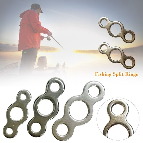 20/30 stk. Fiskelokkekobling Fiske Solid Ring M M