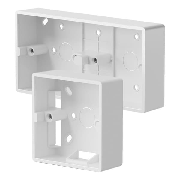 Switch Socket Box Extern Monteringsbox VIT 86X86X33MM white 86x86x33mm
