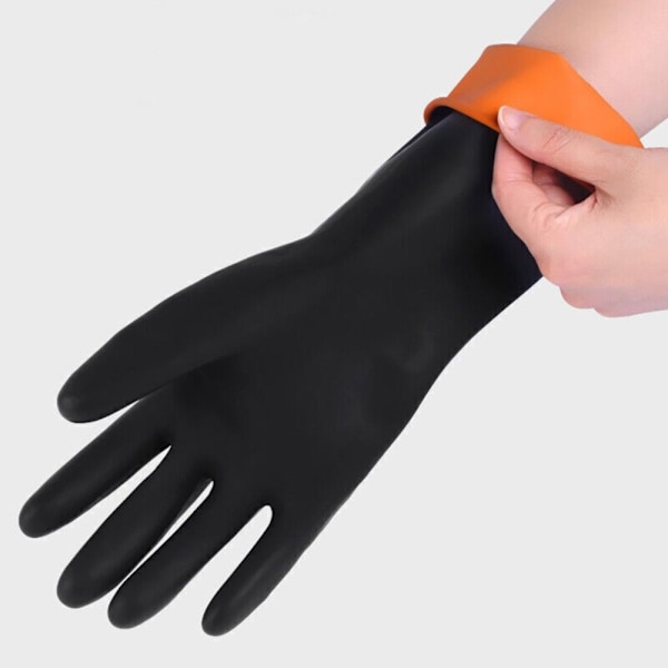 Kemikaliebeständiga handskar Industrigummihandskar 45CM 45cm
