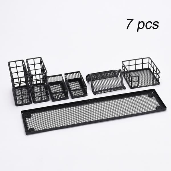 7 st brevpapper förvaringslåda multifunktion case pennhållare 7pcs