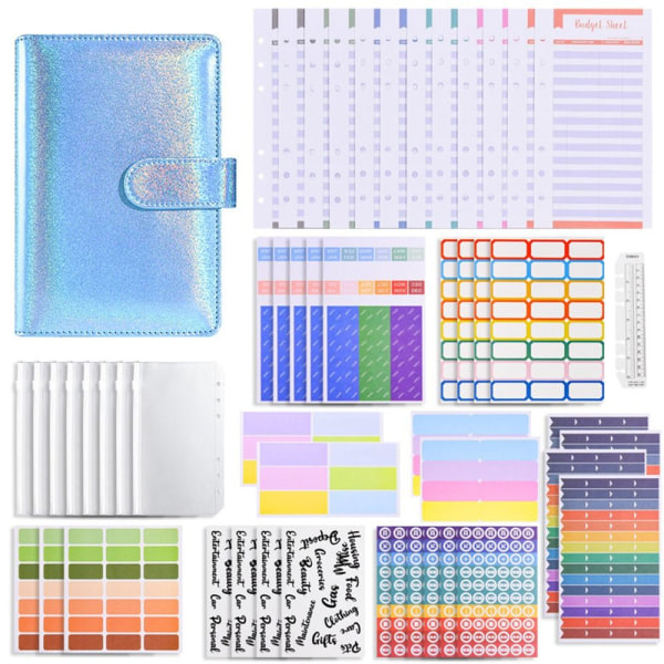 Budget Binder Money Organizer for Cash BLUE blue