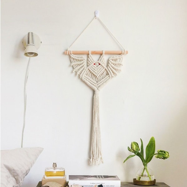 Macrame Växthängare Hängväxthållare SVART LÅNG LÅNG Black Long-Long