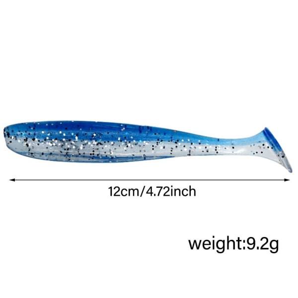 Fishing Lure Shad Worm Blød Agn 6 6 6