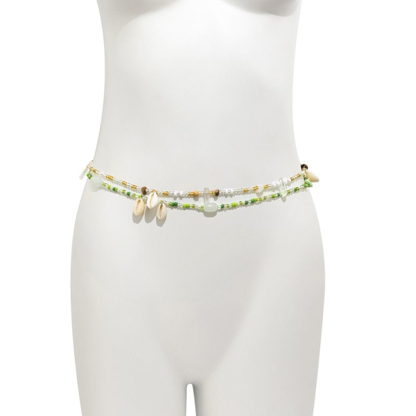Bohemia beaded midjekedja Shell Stone midjeband Body Smycken