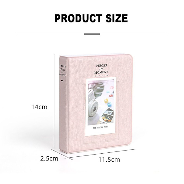 Instant Camera Photo Album 3 tommer Billeder Opbevaringsetui HVID White