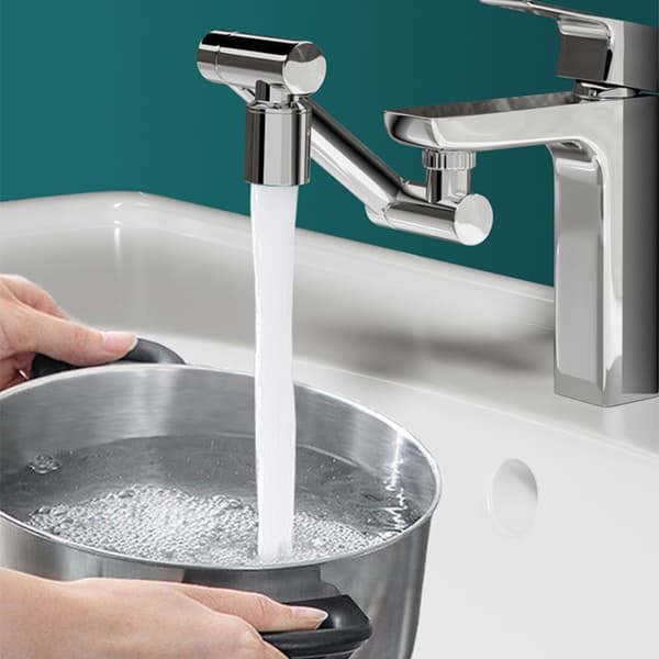 1440° Kranluftekran Sprutsikker Bubbler SØLV Silver