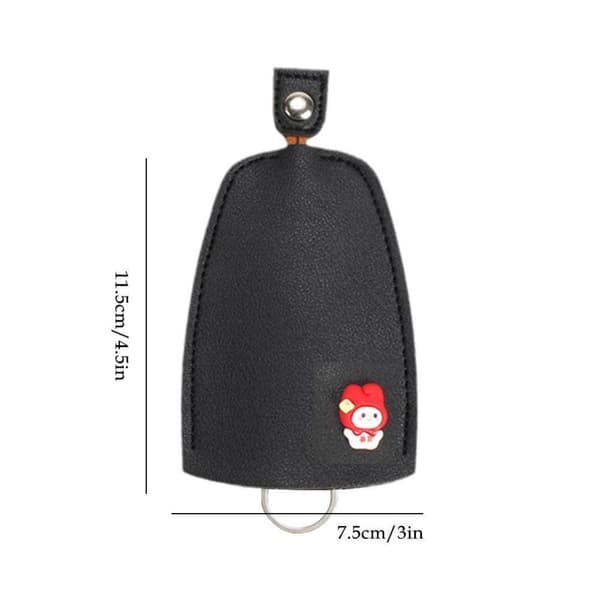 2 STK Pull Out Car Key Case Pull Out Key Sleeve RØD 2 2 red 2-2