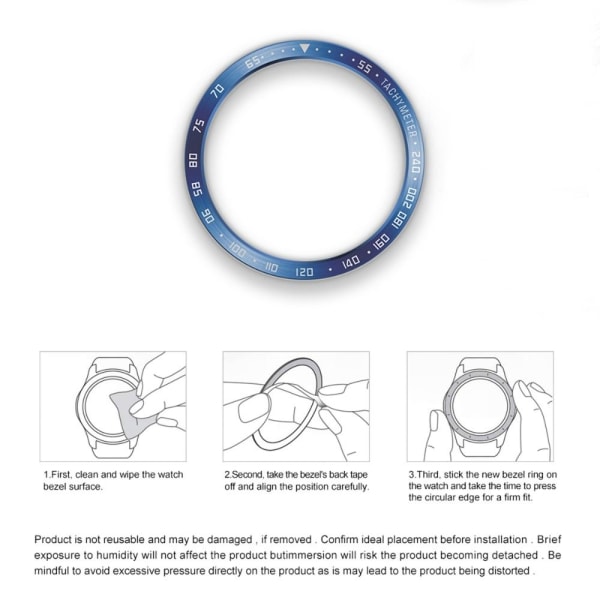 Bezel Ring Cover Skyddsram BLÅ 44MM 44MM blue 44mm-44mm