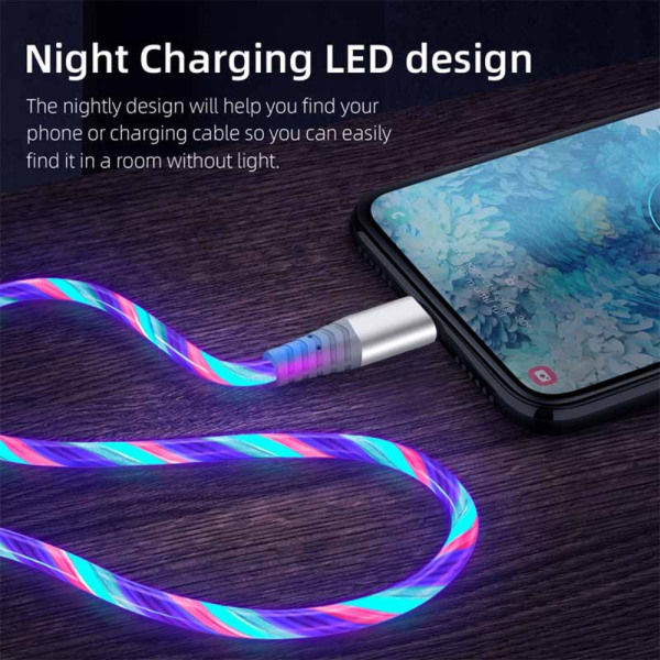 2 Stk Streaming Datakabel Mobiltelefon Ladekabel ROSE RED Rose Red Type C-Type C