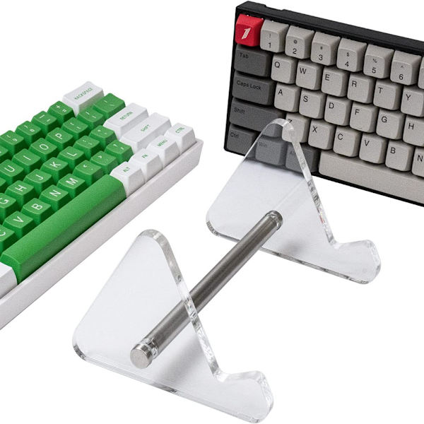 Tastatur Display Stand Tastaturstativ TRANSPARANT TO LAG TO transparent two layers-two layers